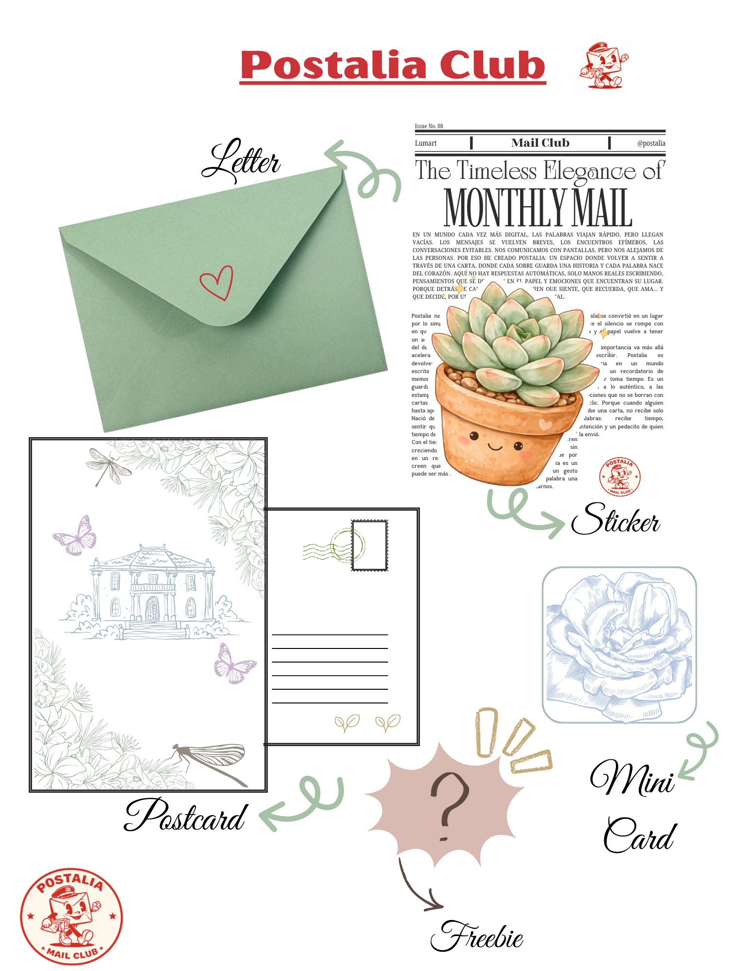 💌 Monthly Postalia Club — Premium Edition